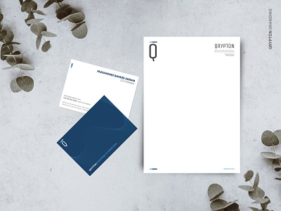 Qrypton Branding agency brand identity branding card design letterhead logo