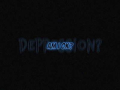 Depression (Am i ok?) art depression design graphic design photoshop text typography xrotye
