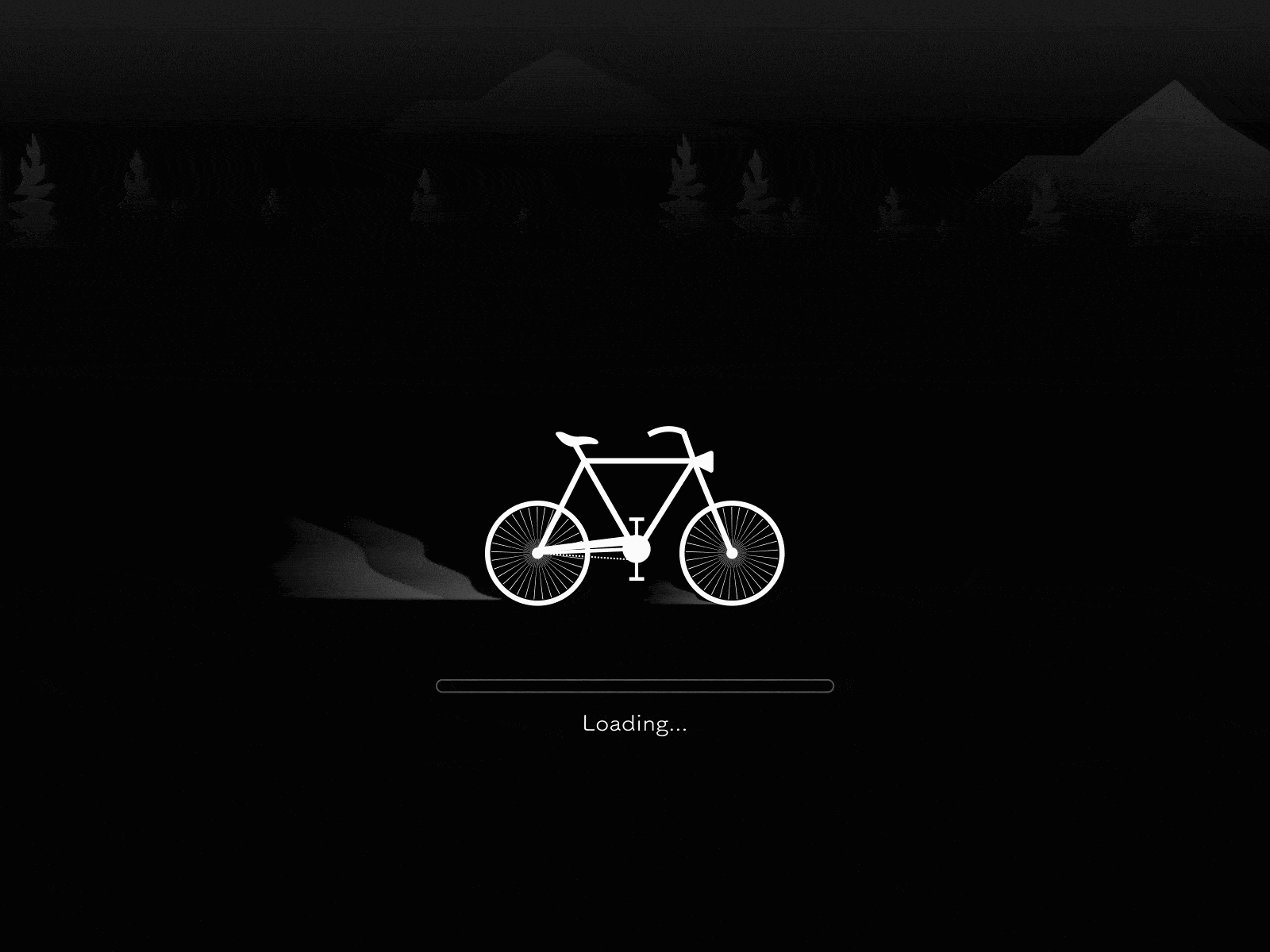 Bicycle loader animation aftereffects bicycle blackandwhite designteam designthursday gif illustration loader loading animation vector web loader