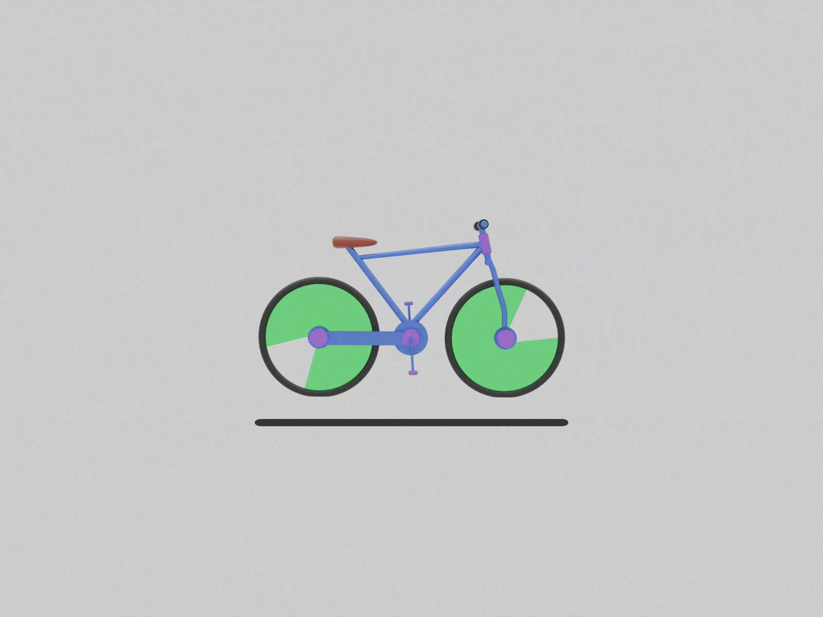 3D Bicycle loader animation 1st3dshot 3d animation 3d art 3dbicycle 3dblender 3dloader aftereffects designteam designthursday loader animation