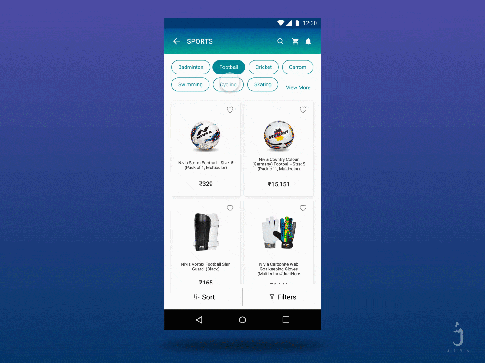 Product UI Screen