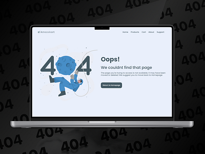 404 Error page - DailyUI #08 404 challenge dailyui design error illustration ui