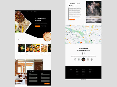Restaurants Website Design. design graphic design typography ui ux