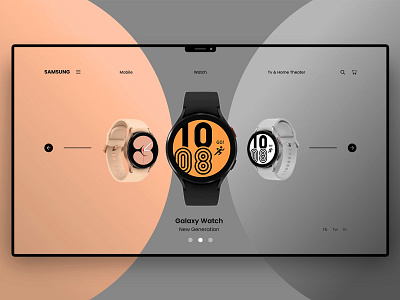 Fitness Watch Web Ui Design