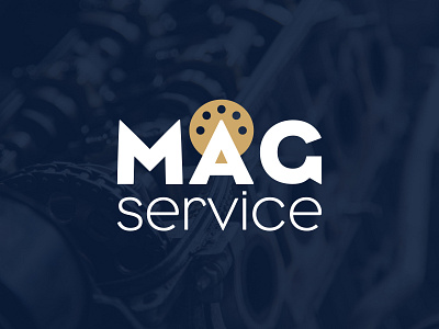 magservice branding clear company logo logodesign logotype service simple tech technology