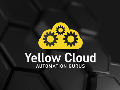Yellow Cloud automation brand branding icon it logo tech