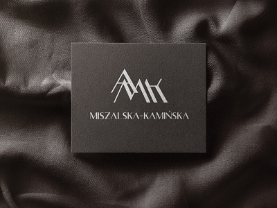 Logo AMK branding clothes elegant influence instagram jewelery logo material simple vector
