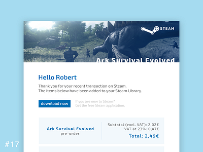 17 Email Receipt dailyui email games html price receipt shop ui web