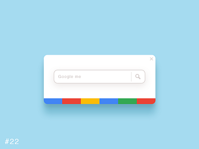 22 Search challenge dailyui google pop up search toolbar
