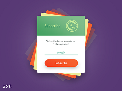 26 Subscribe dailyui mail pop send subscribe ui up