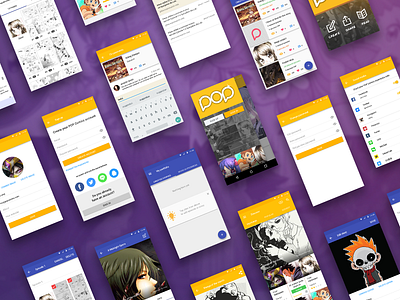 POPcomics app android app comics ios mobile pop ui ux