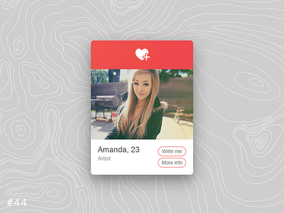 44 Favorites dailyui favorites like popup profile tinder ui ux widget