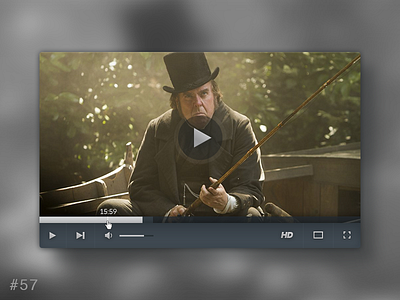 56 Video Player dailyui media movie play player ui video