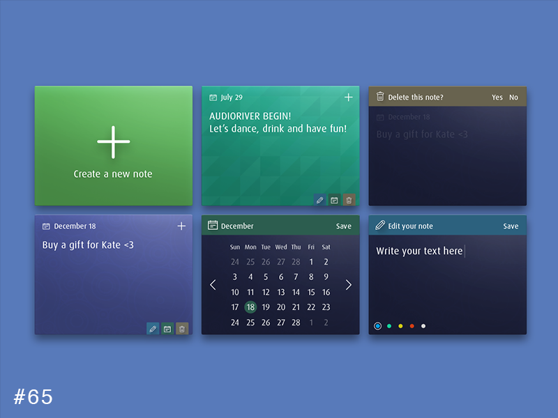 desktop note widget