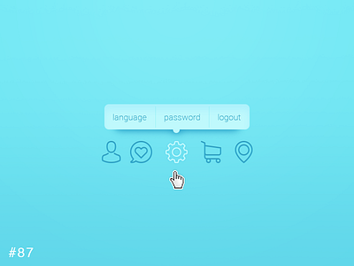 87 Tooltip daily dailyui gui icon menu settings simple tip tooltip ui