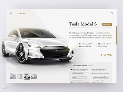 96 Currently In Stock car currently dailyui e commerce in stock tesla ui web webpage