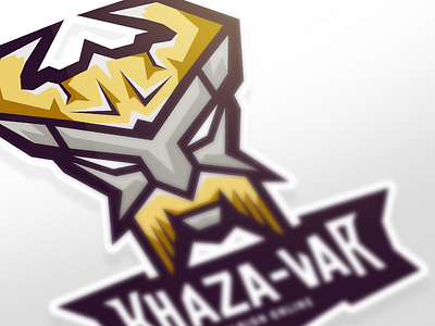 Khaza Var - guild logo angry game gamer guild logo vector viking