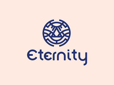 Eternity branding concept design elegant eternity faith god life logo simple typo typogaphy vector