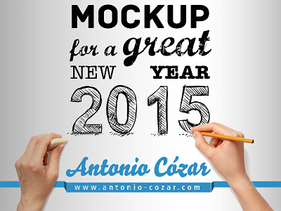 Happy New Year 2015 2015 e card email greeting mockup new year