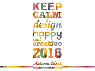 Happy and creative New Year 2016! 2016 branding creative new year personal
