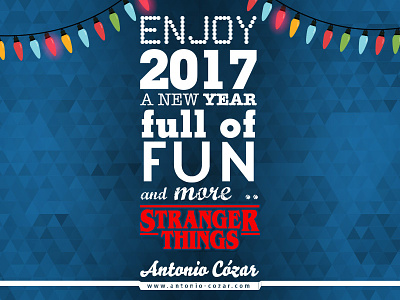 Fun and more Stranger Things in 2017 2017 branding new year personal strangerthings