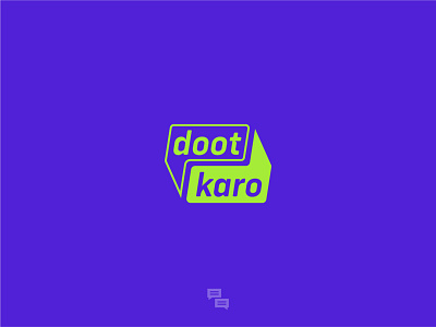 Doot Karo - Messaging App Icon app icon chat app icon logo message messaging messaging app mobile application