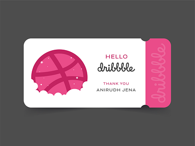 Hello Dribbblers! dribbble invite thanks for invite