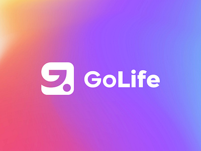 GoLife Application Logo app app icon branding design flat icon logo design minimal typography ui vector