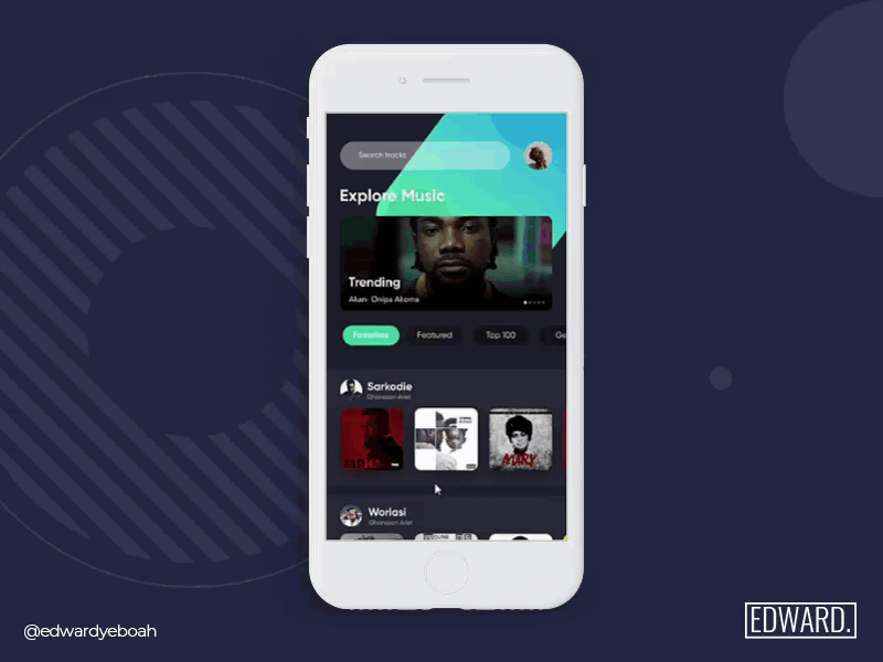 Music Streaming App Concept