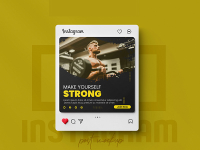 Instagram Gym Social Media Design