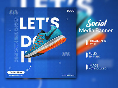 Shoe social media banner design