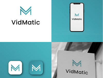 VidMatic branding design graphic design illustration logo logo design typography ui ux vector