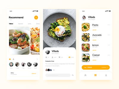 A Healthy Life design icon illustration page ui ux yellow