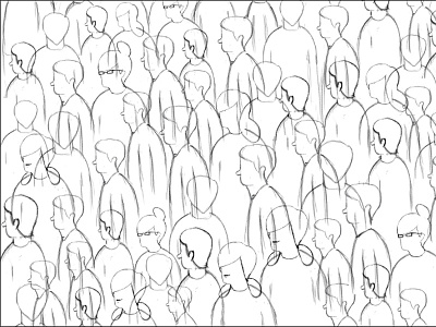 Crowd crowd illustration people person sketch sofia sita wip