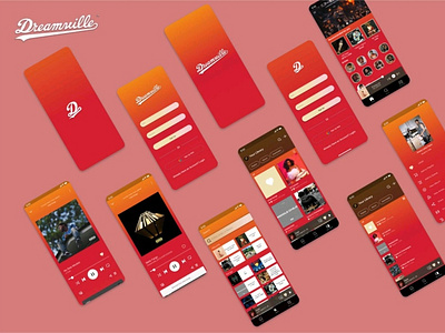 Dreamville app branding design ui