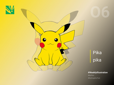 Illustration 06 - Pikachu graphic design illustration vector