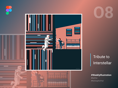 Illustration 08 - Tribute to Interstellar graphic design illustration vector