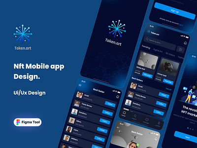 Nft mobile app design. 3d animation branding design graphic design home page illustration landing page landing page design logo mobile app ui motion graphics nft nft app ui nft mobile app nft mobile app ui ui uiux ux vector