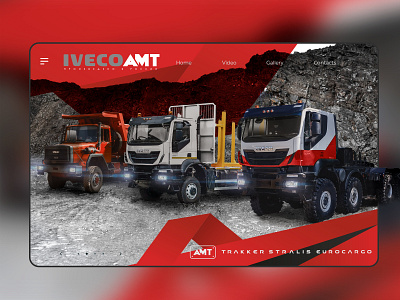 Iveco AMT homepage concept branding ui web