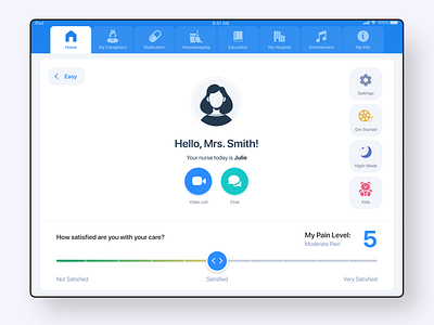 Medical App app design doctor doctors ipad ipad pro medecine minimal nurse service