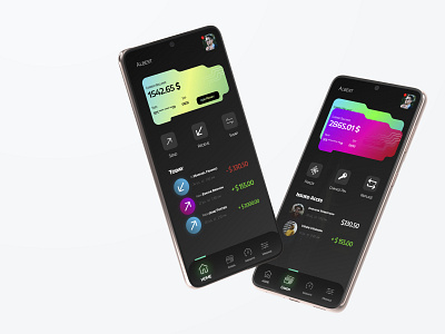 Wallet application app app desing branding design ui uiux design ux