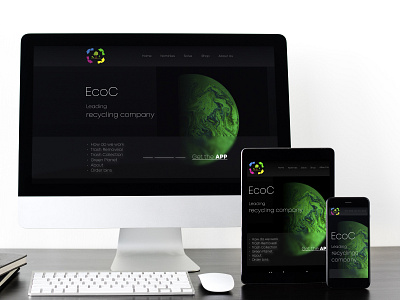 EcoC design graphic design responsive web design ui uiux design web design