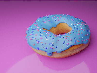 Sweet donut 3D 3d art 3d artist blender blender 3d design illustraion