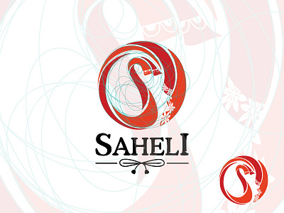 Saheli brand identity branding culture fashion friend friendship india indian fashion indian tradition logo saheli saree
