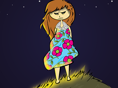 Angry Girl Illustration