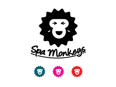 Spamonkeys beautifull branddesign brandidentity icon logo logodesign mascot mascotart minimal minimallogo monkey spa