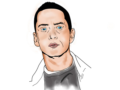 Eminem cg digital painting eminem rap god rapper slim shady