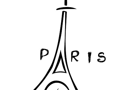 Paris college eiffel tower french hand lettering life love paris romance summer typeface typo typography