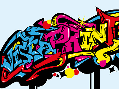 Vista Graffiti graffiti hand lettering print street art tagging typography us vistaprint