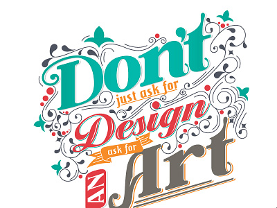 Askart advertisement art design floral mehandi poster promotion typeface typo typography